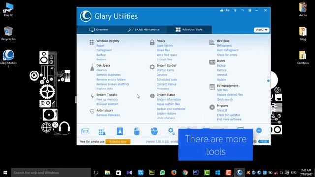 cleanup your pc with glary