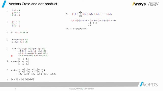 Mathematical Background for Calculating Element Quality - Cross, dot, and plane equation