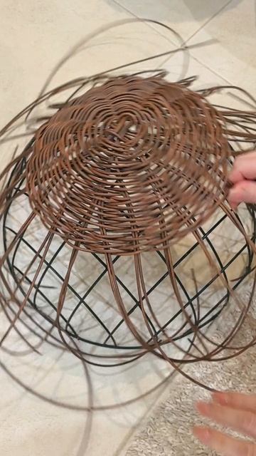 Абажур из ротанга