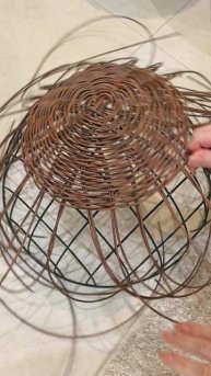 Абажур из ротанга