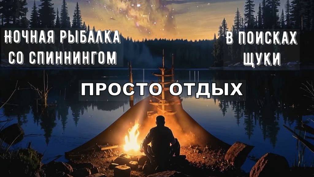 В поисках ЩУКИ. НОЧНАЯ рыбалка со спиннингом. Просто отдых, просто РУССКАЯ РЫБАЛКА 4.