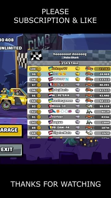 🎧 Is CC-EV A Top Today? 🎧 (Hooooooot Dooooog) - Hill Climb Racing 2 #shorts #hcr2