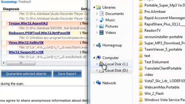WindowSecurity Scaning For Trojan & Delet by KooChe