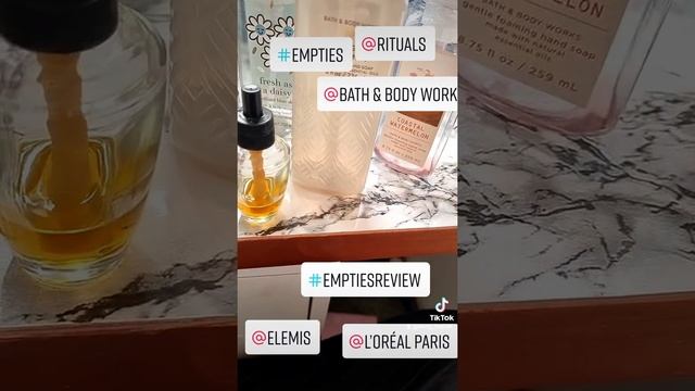 empties  for 2 weeks #bathandbodyworksaddict #emptiesvideo #empties #bathandbodyworks