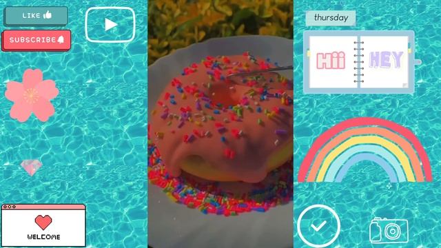 Doughnut slime 🍩 #doughnut #slime #pink #aesthetic