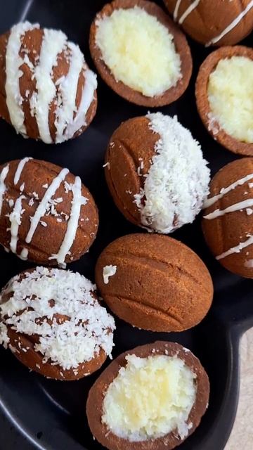Орешки "Баунти" с нежной кокосовой начинкой🥥