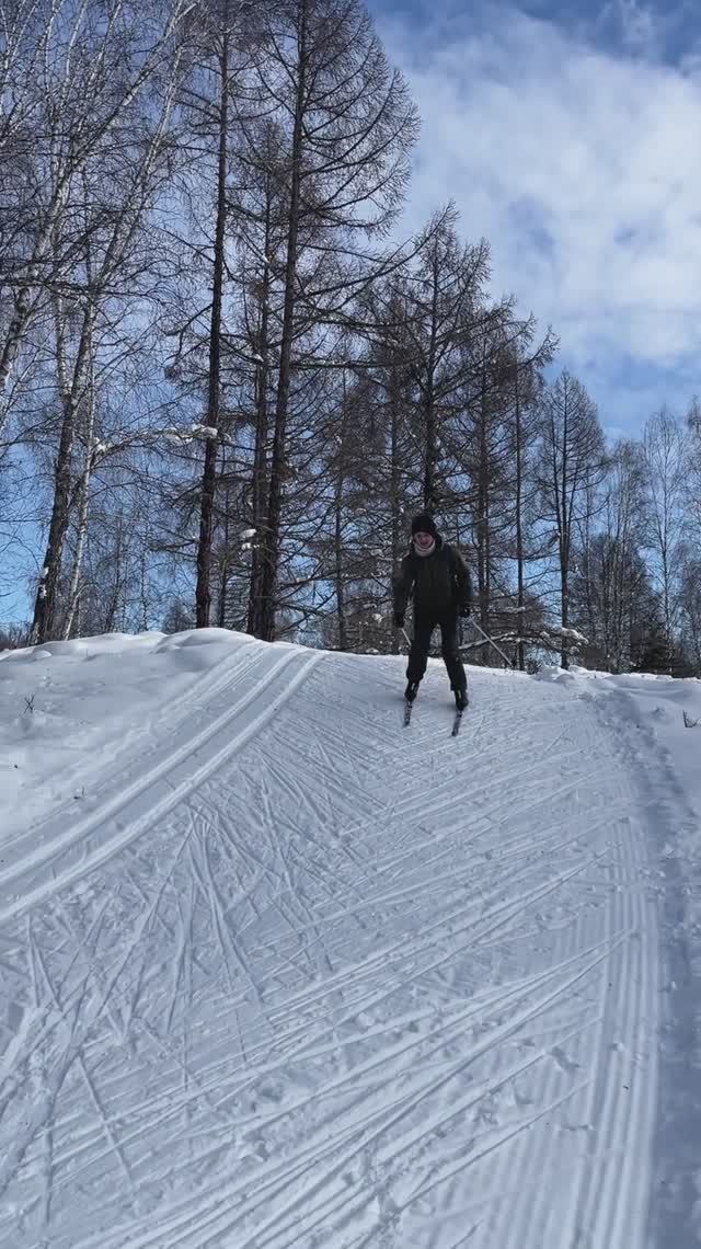 Лыжная трасса в Замульте. Республика Алтай😍.