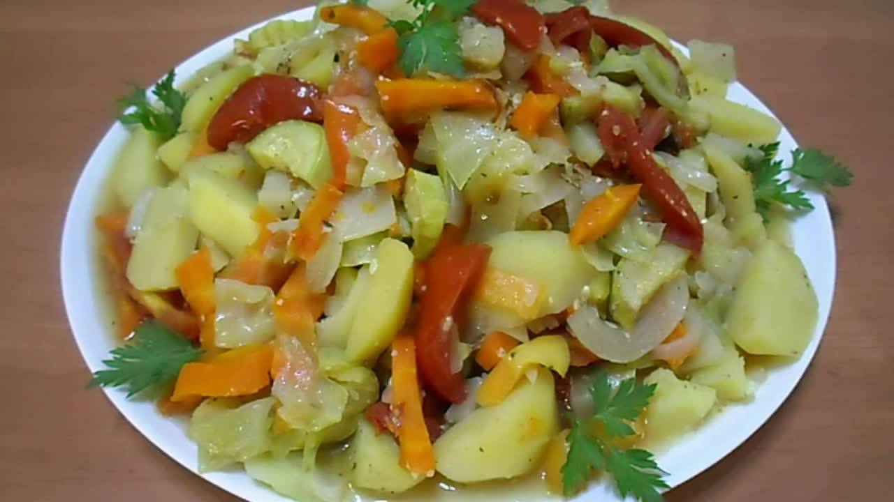 Овощное рагу в банке — сложила и забыла! 🥫🥕