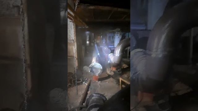 Очистка трубопроводов сжатым воздухом. (25.02.2025г.)