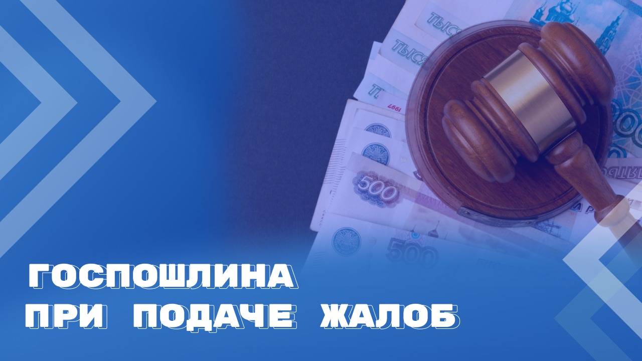 Порядок оплаты госпошлины при подаче жалоб