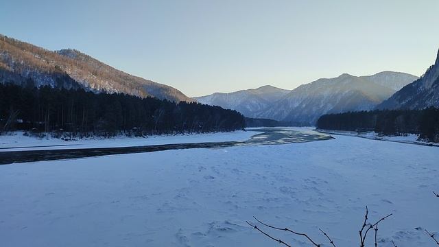 Катунь красивая перед ночью!