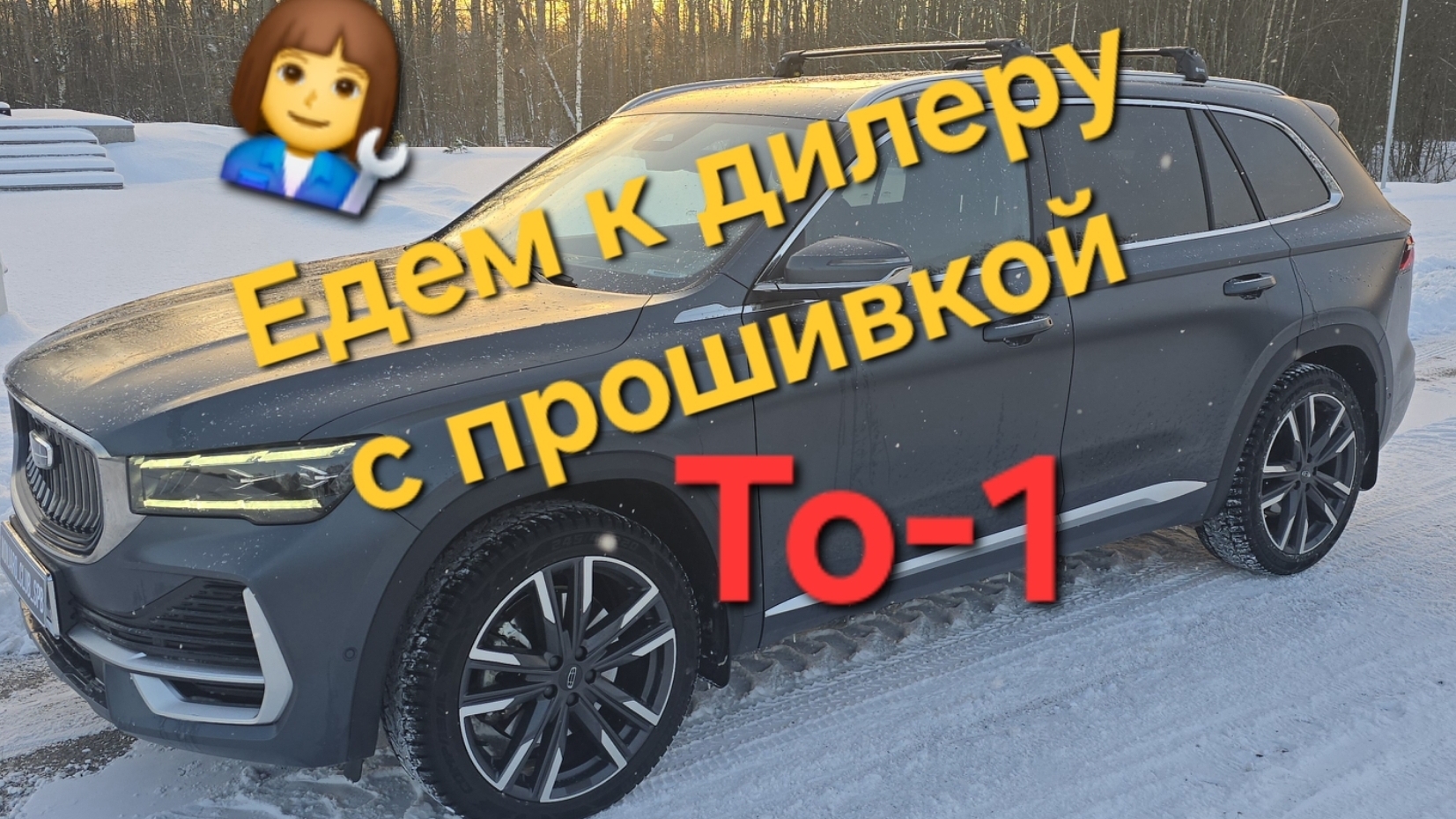 Едем  официальному дилеру с прошивкой ГУ Geely Monjaro на ТО-1. Что скажут? сколько стоит?