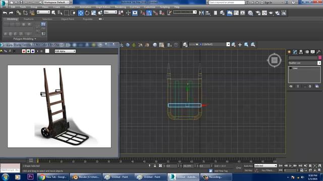 Tutorial on Modeling a Railway Prop in 3dsmax [ Transportation of luggage ]