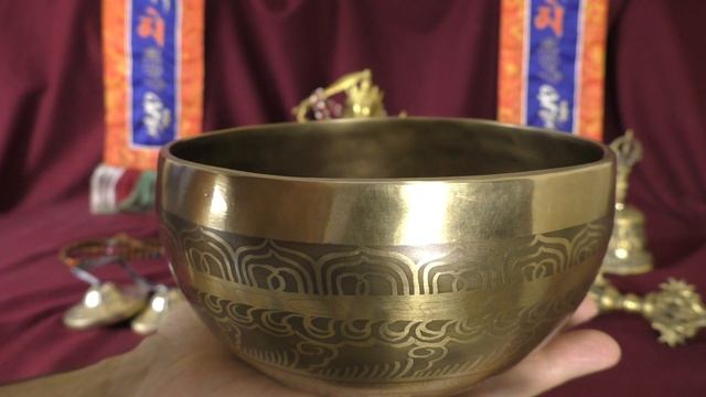 Поющая чаша Премиум 17 см Ля# 232 Гц, Ми 677 Гц