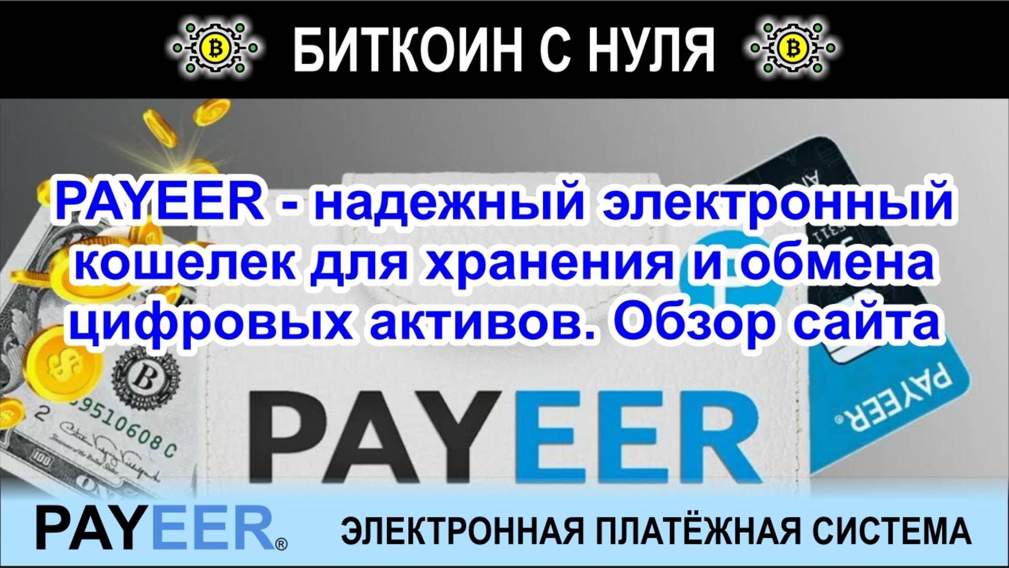 PAYEER - надежный электронный кошелек для хранения и обмена цифровых активов. Обзор сайта