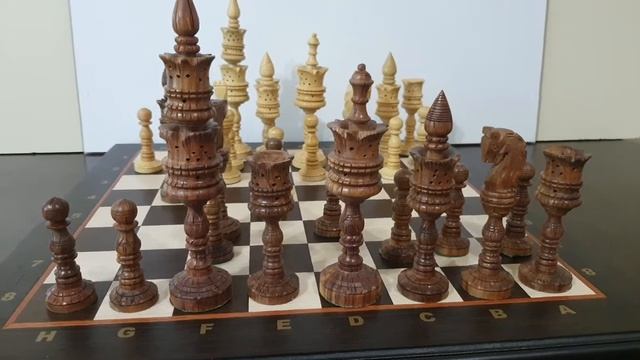 Шахматы Стаунтон Индия шахматные фигуры Стаунтон Chess Pieces Staunton ЛОТОС 21см