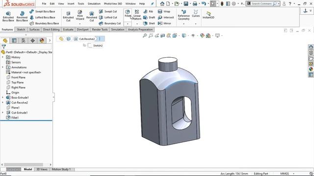 Plastic Bottle Design in the Solidworks