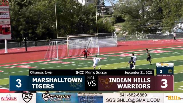 Indian Hills Men's Soccer vs. Marshalltown - Highlights