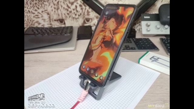 Подставка для телефона UGREEN Aluminum Foldable Desk Phone Holder. Стильный серый алюминий