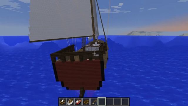 Sailing A Boat in Modded Minecraft ASMR (Rough Ocean Sounds)