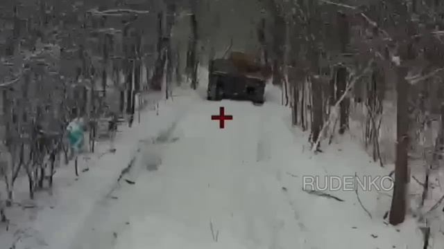 Кадры уничтожения боевой бронированной машины ВСУ