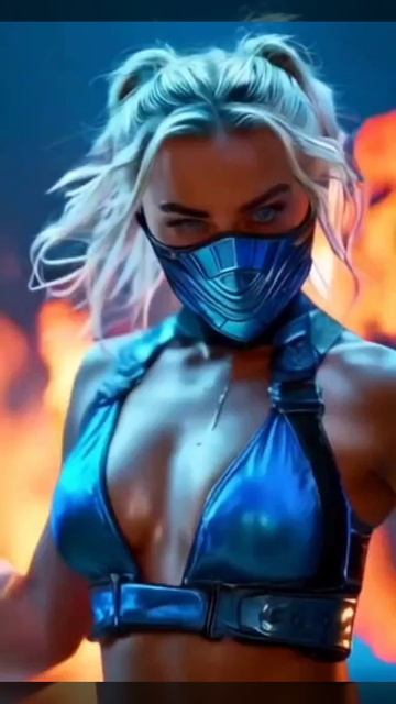 Марго Робби в роли сабзиро из Mortal Kombat