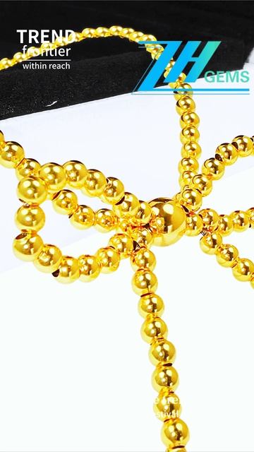 GN-20250226-04 Gold S925 silver bead bracelet has round and full beads