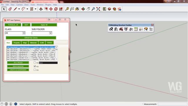 Review Building Structur Toolbar for SketchUp Pro