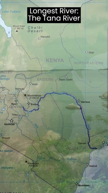 Kenya: 3 biggest facts | Largest Lake, Longest River, Highest Mountain #kenya #lakevictoria #shorts