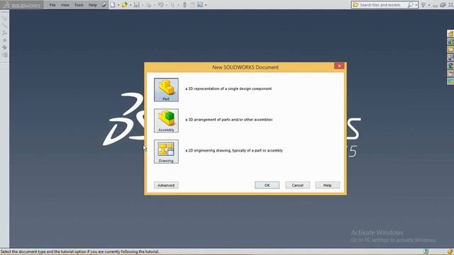 Beginners solid works tutorial-1 Interface, Add ins, Units, Option