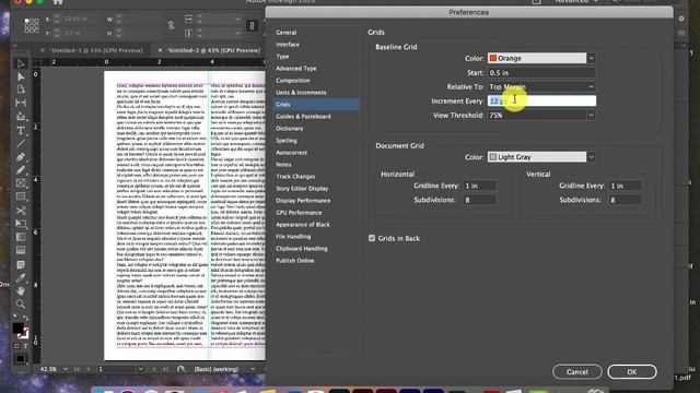 Align to the Baseline Grid in  InDesign