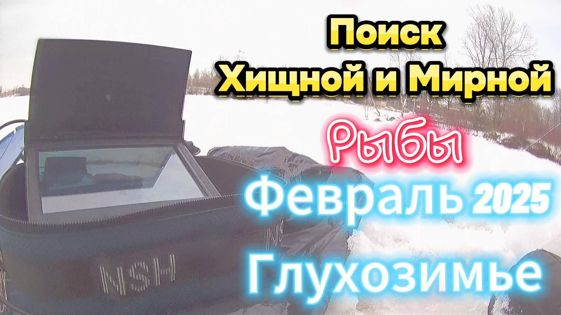 ПОИСК ХИЩНОЙ МИРНОЙ РЫБЫ ФЕВРАЛЬ