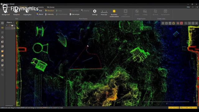 Сканирование и расчет объема склада бытовых отходов cо сканером Trion P1