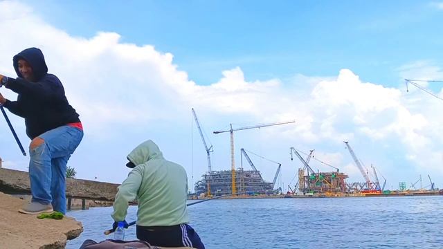 Edaan.!! Langsung Gemetar Saat Joran Tegek Nyaris Patah Di Bantai Ikan Besar || MANCING BARONANG