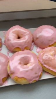 DONUT Glasuren - PINK und SCHOKO