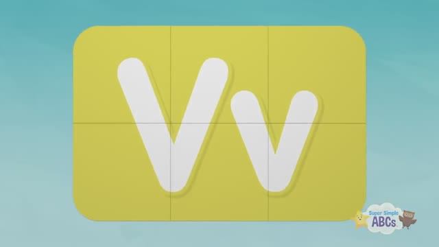 Alphabet Surprise  Turn & Learn ABCs  Learn Letter V  🌈 Super Simple ABCs