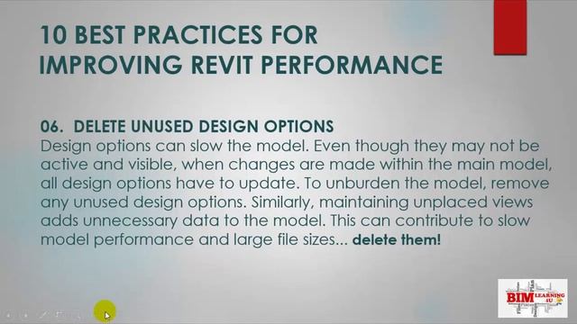 TOP TEN TIPS FOR REVIT PERFORMENCE || BIM Learning4U