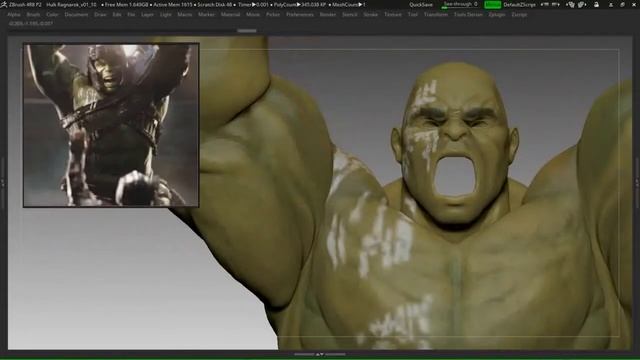 🔴 Hulk Vol 4 Titan Anatomy: Pose & Render - 01 Course presentation - #Zbrush Course
