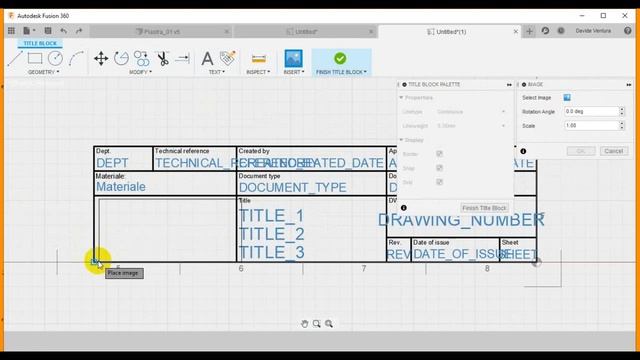 Fusion360 - Creazione di un Drawing Template