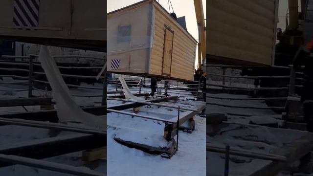 Установка каркасной бани