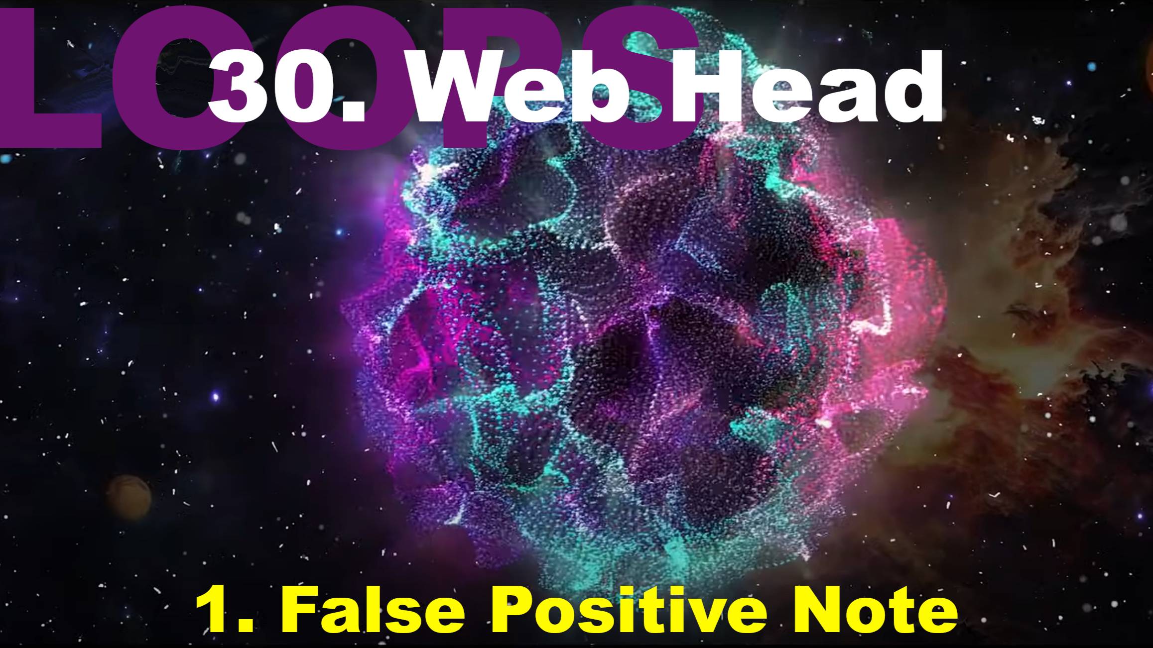 30.1. False Positive Note