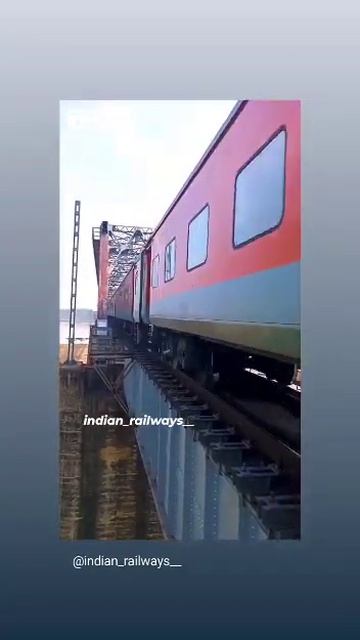 Kolkata Rajdhani Crossing River