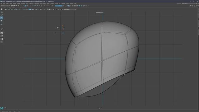 1. Shape Blockout|Elementza Helmet Modeling in Maya