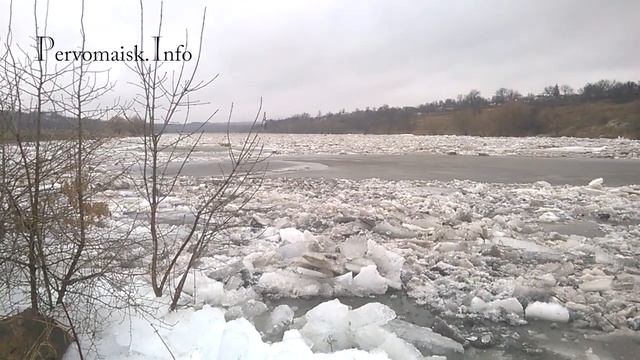 Вперше за чверть віку на Південному Бузі пройшов потужний льодохід