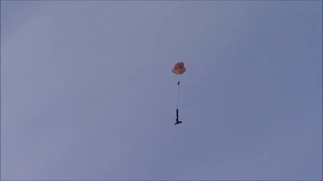 Estes Mini to Standard rocket motor adapter test flight