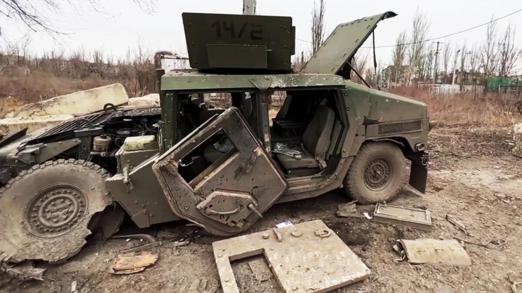 Российские войска взорвали американский автомобиль HMMWV в зоне СВО