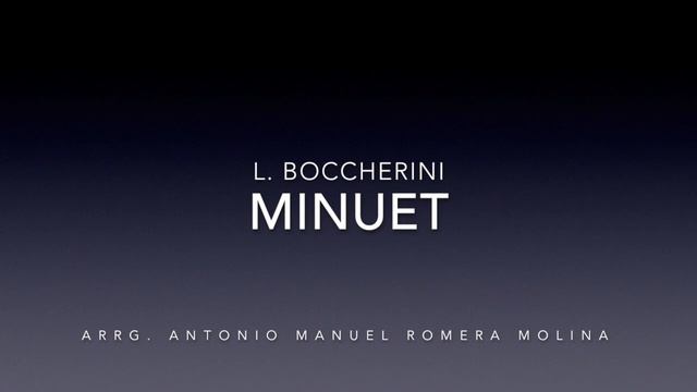 Minuet - L. Boccherini for wind band