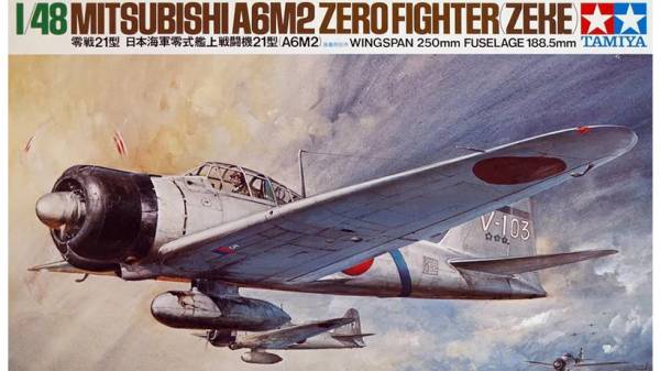 Распаковка Tamiya 1 48 61016 A6M2 Zero Typ 21