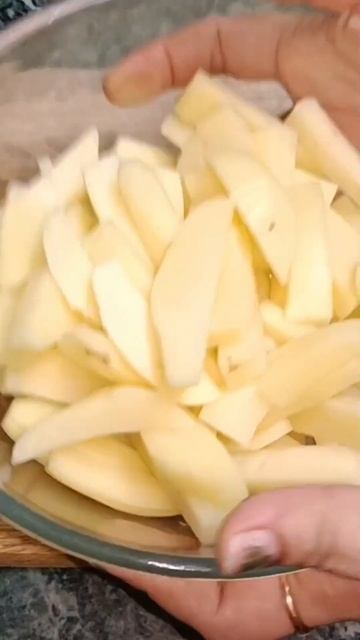 🍟No Deep fry,No Cooking/😋French fries recipe/Air fryer recipe home#shorts#frenchfries#food#nandani