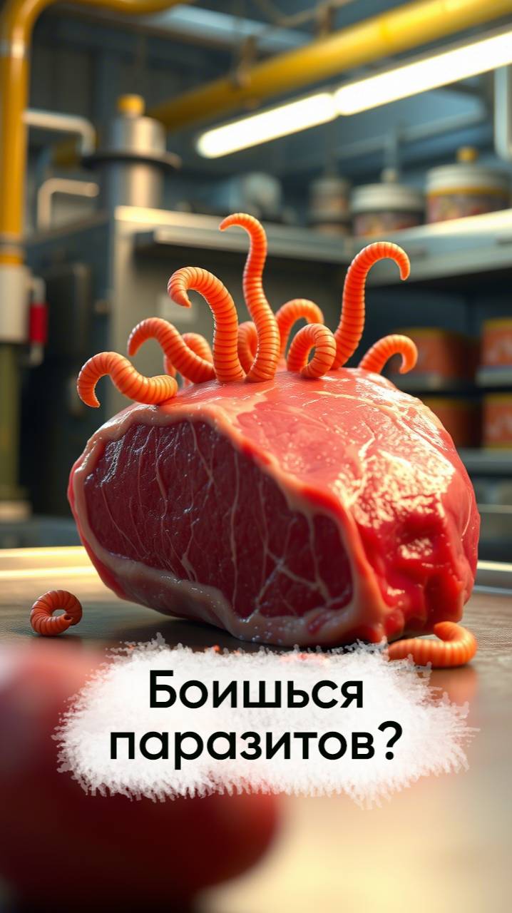 Паразиты в мясе. Порченные продукты. Мифы о питании.